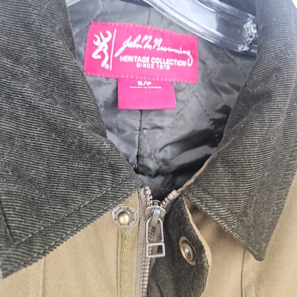 John Browning Heritage Collection Chore Field Jacket Olive Green Mens S 3660 - Picture 4 of 9